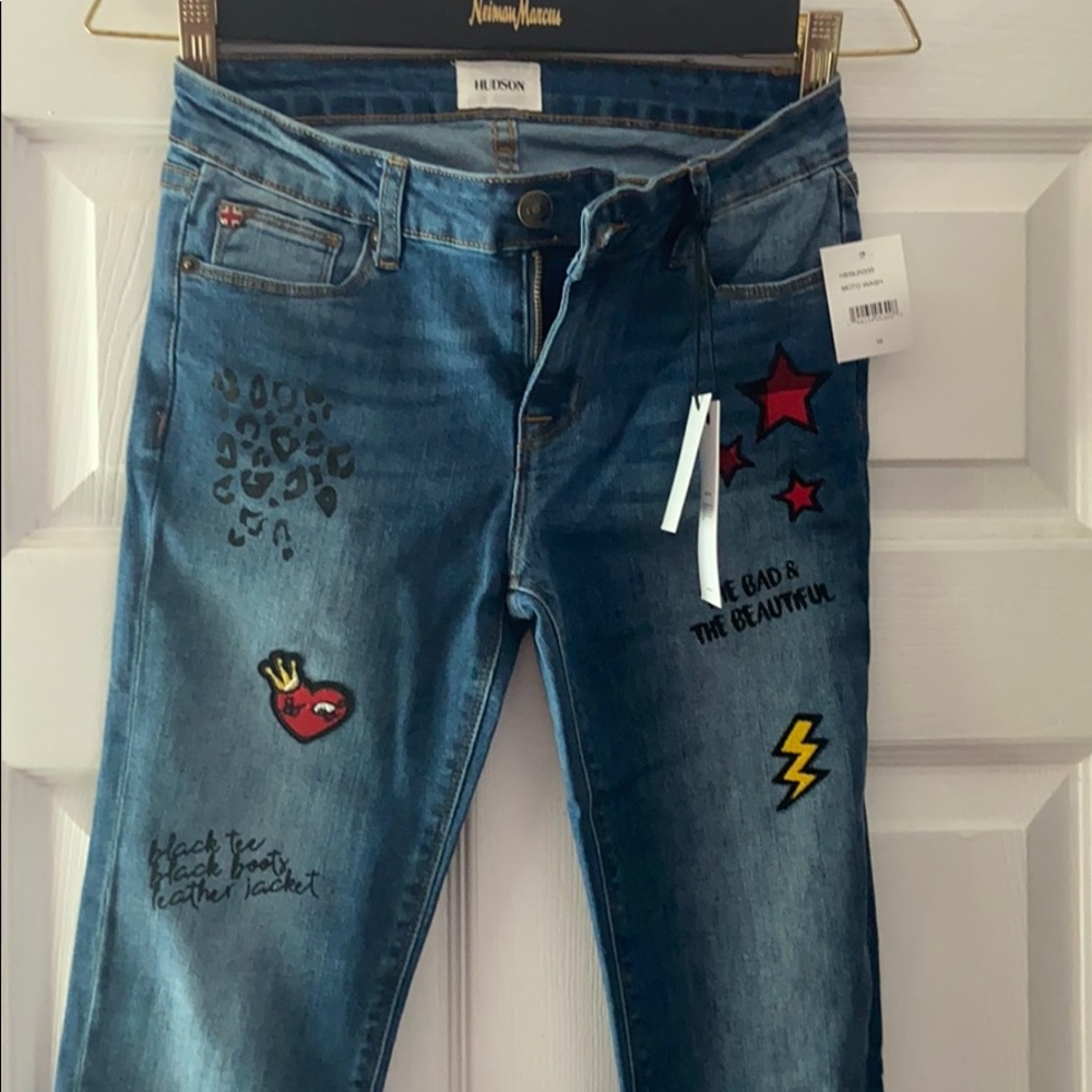 HUDSON KIDS MOTO WASH JEANS SIZE 16 BRAND NEW